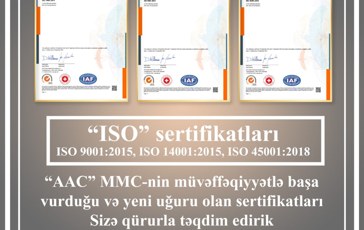 “ISO” sertifikatları