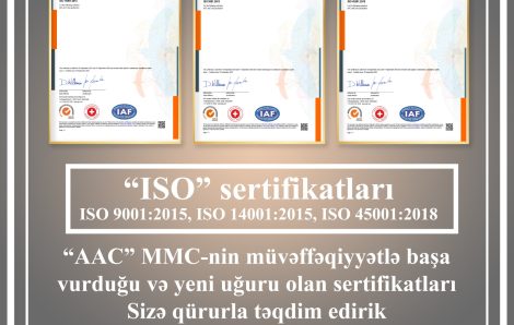 “ISO” sertifikatları